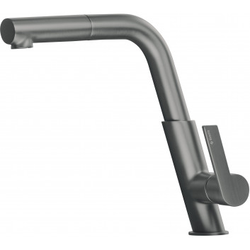 Washbasin faucet tall Deante Silia with rectangular spout - brushed bronze 