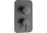 Washbasin faucet tall Deante Silia with rectangular spout - brushed bronze 