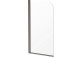 Shower enclosure Deante Prozma walk-in 80x195 cm - glass transparent, profil brushed steel