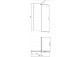 Side panel dla cabins Besco Aveo, 30x195cm, glass transparent, profil chrome