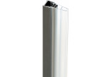 Shower enclosure Deante Prizma walk-in 120x195 cm - glass transparent, profil titanium