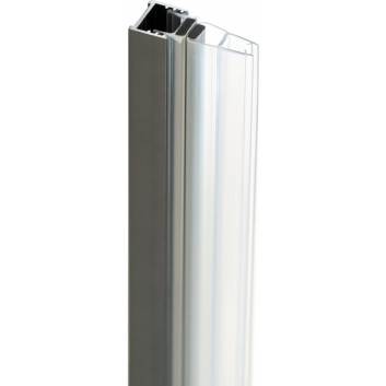 Shower enclosure Deante Prizma walk-in 120x195 cm - glass transparent, profil titanium