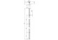 Shower enclosure Deante Prizma walk-in 120x195 cm - glass transparent, profil titanium