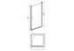 Shower cabin Deante Square square 90x90 cm - glass transparent, profil brushed bronze
