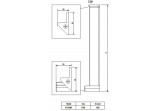 KERRIA PLUS - Profil do door wnękowych systemu Kerria Plus - chrome - KTS_000X