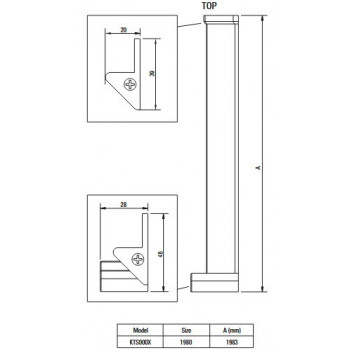 Shower cabin Deante Square square 90x90 cm - glass transparent, profil brushed bronze