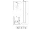 Shower cabin Deante Square square 90x90 cm - glass transparent, profil brushed bronze