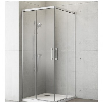 Shower cabin glass transparent chrome 90x80cm Radaway Idea KDD- sanitbuy.pl