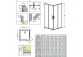 Shower cabin glass transparent chrome 90x80cm Radaway Idea KDD- sanitbuy.pl