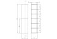 Shower enclosure Deante Prizma walk-in 120x195 cm - glass transparent, profil titanium