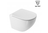 Wall-hung wc WC Excellent Joker, 47x36mm, bezrantowa, soft-close WC seat, white