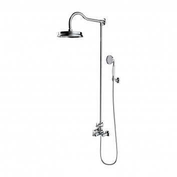 Shower system wall mounted, Omnires Armance - Brushed brass