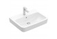 Countertop washbasin Villeroy & Boch O.novo, 55x46cm, z overflow, battery hole, Weiss Alpin CeramicPlus