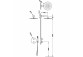 Set shower mixer Tres Therm-box, termostatycznej, concealed 2-drożnej - black brąz