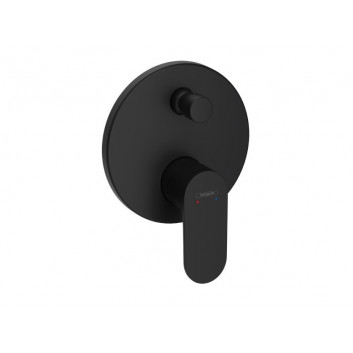 Bath tap Hansgrohe Rebris S single lever, concealed do iBox universal - black mat