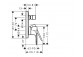 Bath tap Hansgrohe Rebris S single lever, concealed do iBox universal - black mat