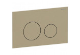 Flush button uruchamiający Geberit Sigma40 do spłukiwania dwudzielnego, round, stainless steel - czerwone gold/ szczotkowany