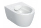 Bowl WC hanging Geberit iCon 53x36 cm, bez kołnierza, spłukiwanie wirowe with soft-close WC seat - white