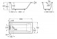 Bathtub rectangular Roca Vythos 170x70 cm, acrylic - white