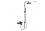 Oltens Molle mixer bath-shower concealed 4 hole - black mat 