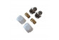 Set zaworów Imers Integra thermostatic osiowych kątowych, prawy - old brass