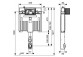 Uniwersalny concelaed frame WC TECEprofil, height 820mm, cistern uruchamiana z przodu lub z góry
