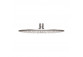 Arm deszczownicy Emporia, wall-mounted, dł. 400 mm - brushed nickel