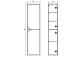 Column Cersanit Crea, height 140cm, otwarty, white