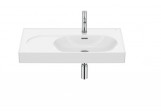 Washbasin wall mounted / vanity Roca Meridian right 80 x 46 cm, with tap hole, z overflow, Fineceramic - white