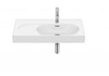 Washbasin wall mounted / vanity Roca Meridian double 120 x 46 cm, with two holes, Fineceramic - white