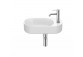 Washbasin wall mounted / vanity Roca Meridian right 80 x 46 cm, with tap hole, z overflow, Fineceramic - white
