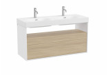 Cabinet bathroom Roca Gap Pro 60 cm with 2 drawers (do kompletacji z umywalką Gap lub blatem) - white shine