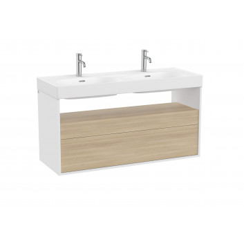 Cabinet bathroom Roca Gap Pro 60 cm with 2 drawers (do kompletacji z umywalką Gap lub blatem) - white shine