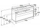 Cabinet bathroom Roca Gap Pro 60 cm with 2 drawers (do kompletacji z umywalką Gap lub blatem) - white shine