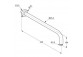 Arm wall-mounted for showerhead Kludi A-QA 400 mm - brushed nickel PVD