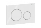 Flush button uruchamiający do WC Geberit Typ 10 pneumatyczny, white/shiny chromee, ręczny, dwudzielny, concealed- sanitbuy.pl