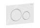 Flush button uruchamiający do WC Geberit Typ 10 pneumatyczny, white/shiny chromee, ręczny, dwudzielny, concealed- sanitbuy.pl