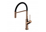 Sink mixer Omnires Vita obrotowa spout, wyciągany shower, chrome/black