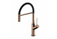 Sink mixer Omnires Vita obrotowa spout, wyciągany shower, chrome/black