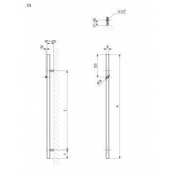 Grzejnik Terma Juno 88x50 cm - RAL i Colory Specjalne