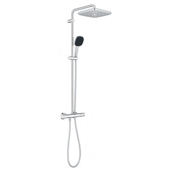 System bath-prysznicowy Grohe Tempesta System 250 Cube with thermostat for wall mounting, with head shower kwadratową 25 cm - chrome