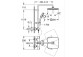 System bath-prysznicowy Grohe Tempesta System 250 Cube with thermostat for wall mounting, with head shower kwadratową 25 cm - chrome