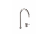 Bidet mixer Roca Ona z gładkim korpusem - inox