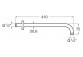 Shower arm wall-mounted Roca Rainsesne, 400mm, czarne