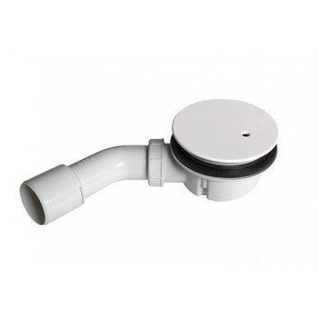 Siphon for shower tray Sanplast, fi 90mm, chromeowana klapka