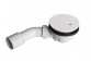 Siphon for shower tray Sanplast, fi 90mm, chromeowana klapka