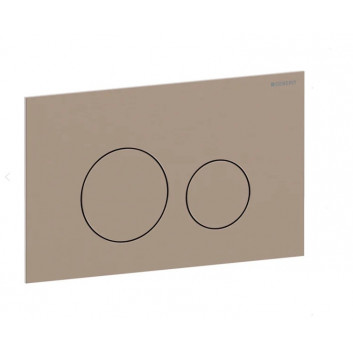 Flush button uruchamiający Geberit Sigma40 do spłukiwania dwudzielnego, round, stainless steel - white mat