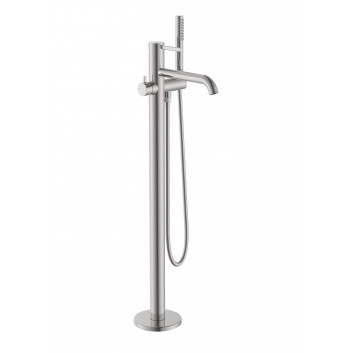 Washbasin faucet Roca Ona single lever 2-hole concealed - inox