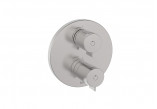 Washbasin faucet Roca Ona single lever 2-hole concealed - inox