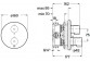 Washbasin faucet Roca Ona single lever 2-hole concealed - inox